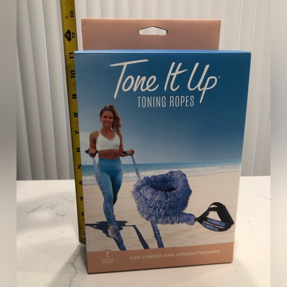Tone It Up 2 Toning Ropes for Cardio, Strengthening, Bungee Set - Picture 10 of 11